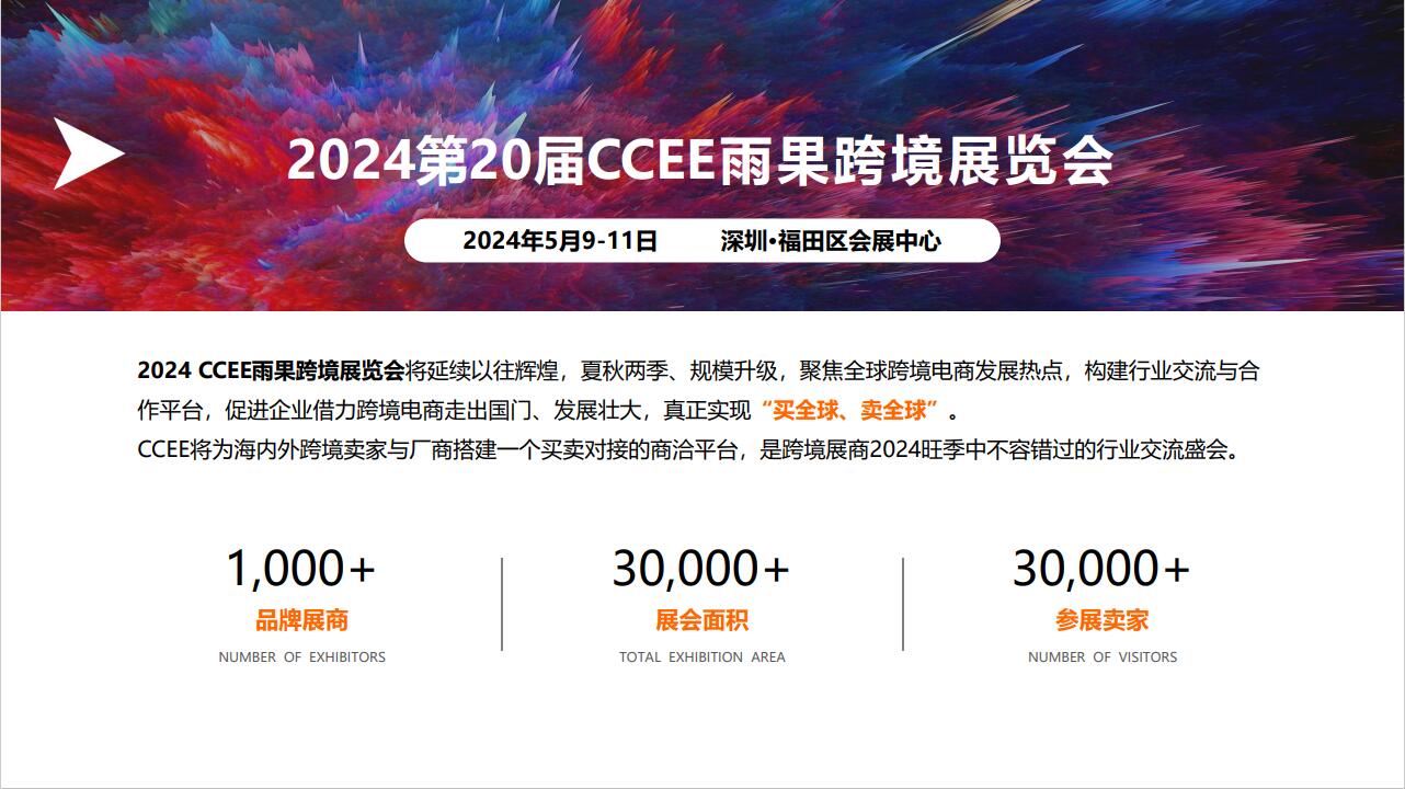 2024第二十届深圳站CCEE雨果跨境展览会